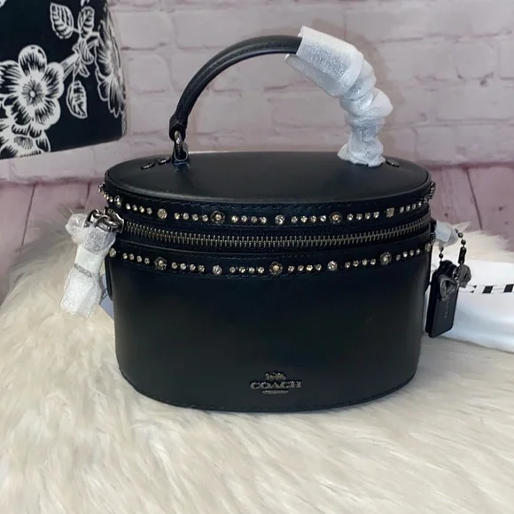 Coach Crystal Selena Gomez Trial Bag/Keychain “NOT PERFECT ALWAYS ME” 2pc Set - Picture 2 of 11